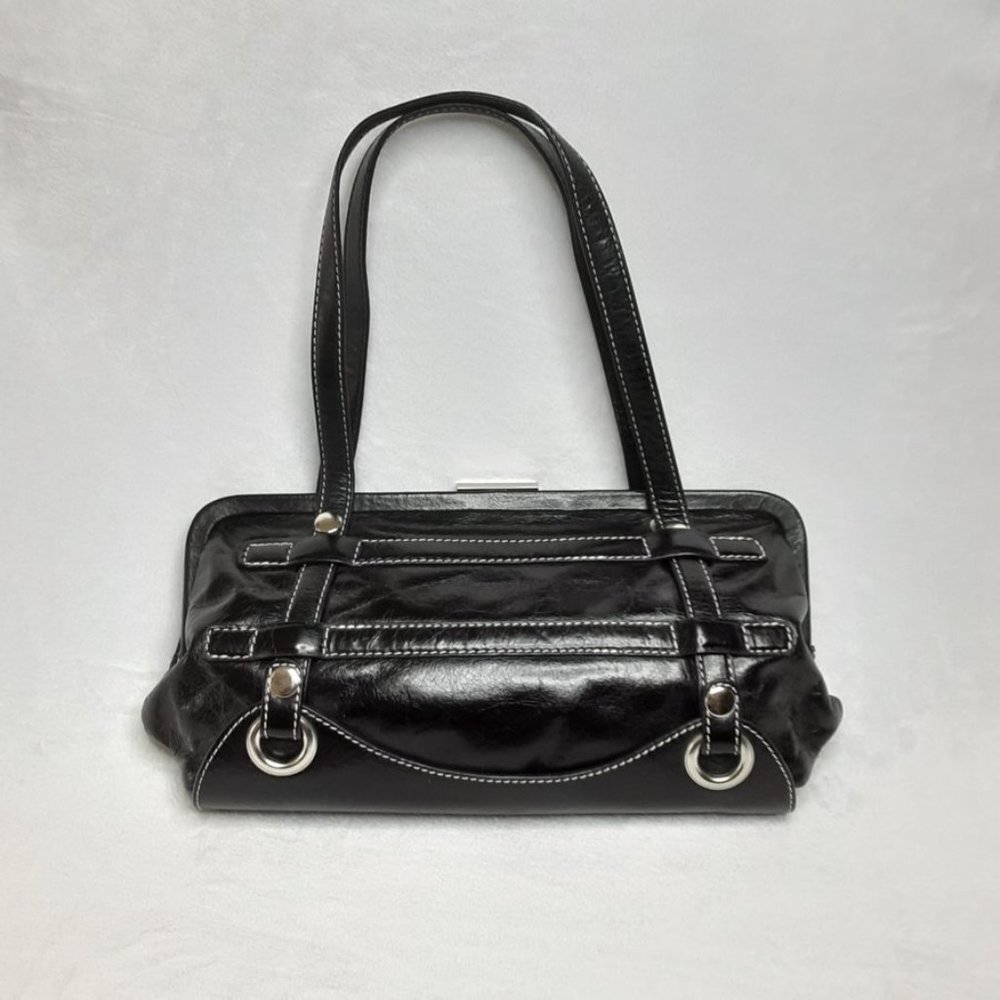 CYNTHIA ROWLEY Black Leather Shoulder Bag